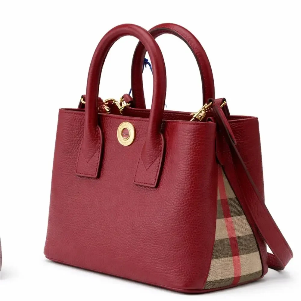 Burberry Tophandle crossbody bag small red
